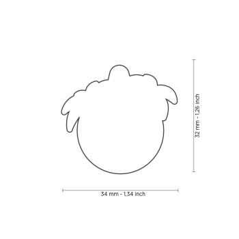 Médaille pour animaux palmier rose Charms - MyFamily