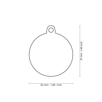 Médaille pour animaux earth Charms - MyFamily