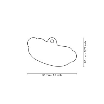 Médaille pour animaux hot-dog Food - MyFamily
