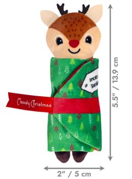 Peluche renne cadeau de Noël Pull-A-Partz avec herbe à chat pour chats - Kong