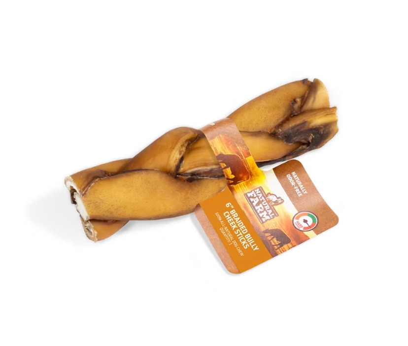 K00425 - Tresse de joue de boeuf pour chien - Natural Farm Pet