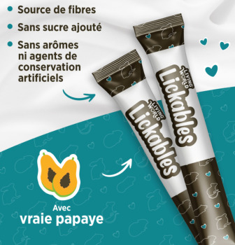 Tubes lickables à la papaye pour petits animaux - Living World