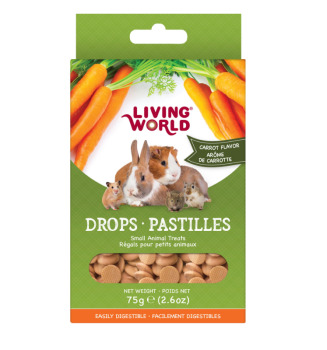 Pastilles au carotte pour petits animaux - Living world