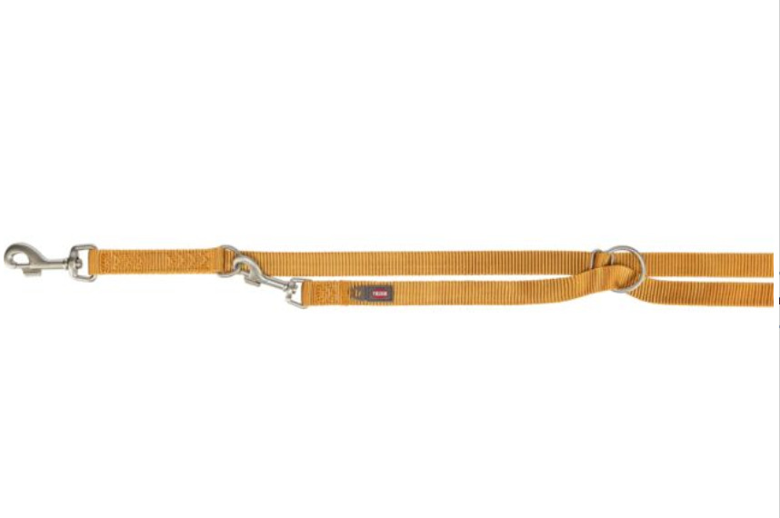 Y79016 - Laisse multi fonction curry pour chien - Trixie