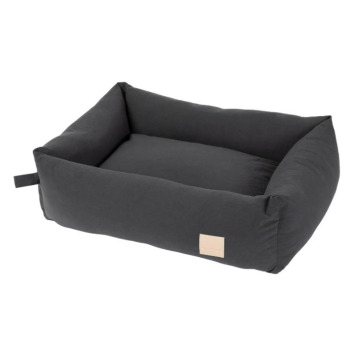 Coussin gris foncé avec rebord pour animaux - FuzzYard