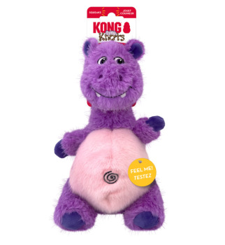 Peluche hippopotame ''Belly Knots'' pour chien - Kong