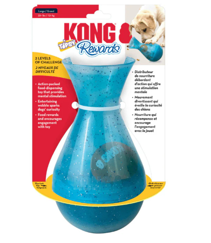 Kg2672 - Distributeur de nourriture Tipsy pour chien - Kong