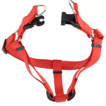 Harnais ajustable en nylon rouge pour chiens - Coastal Pet