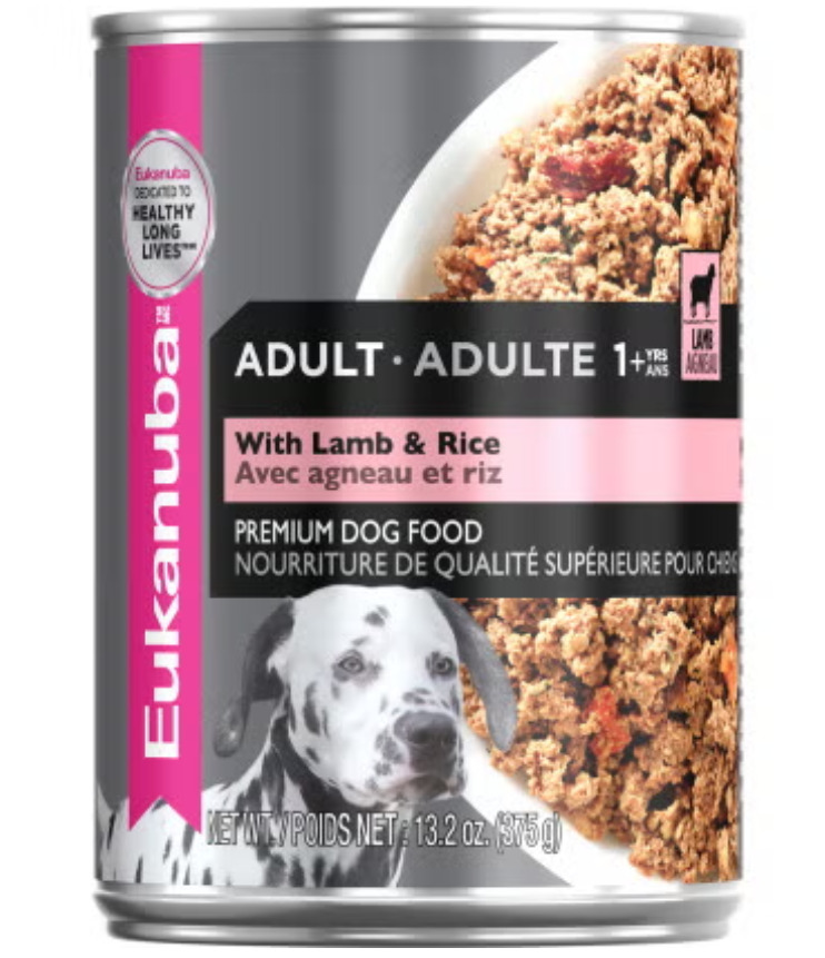 Euk0300 - Conserve à l'agneau et riz pour chiens - Eukanuba