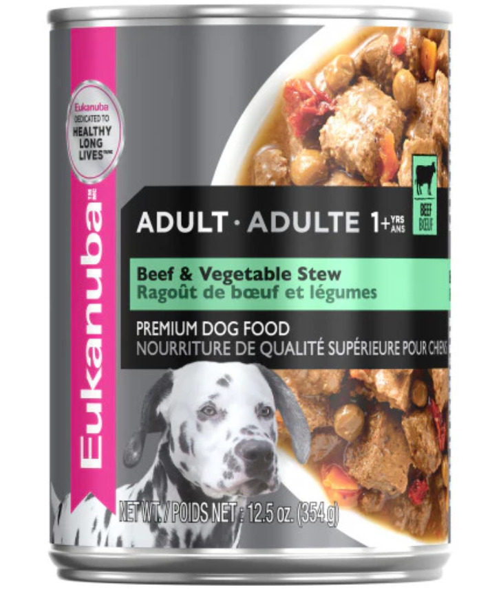 Euk0303 - Conserve  au bœuf et légumes pour chiens - Eukanuba