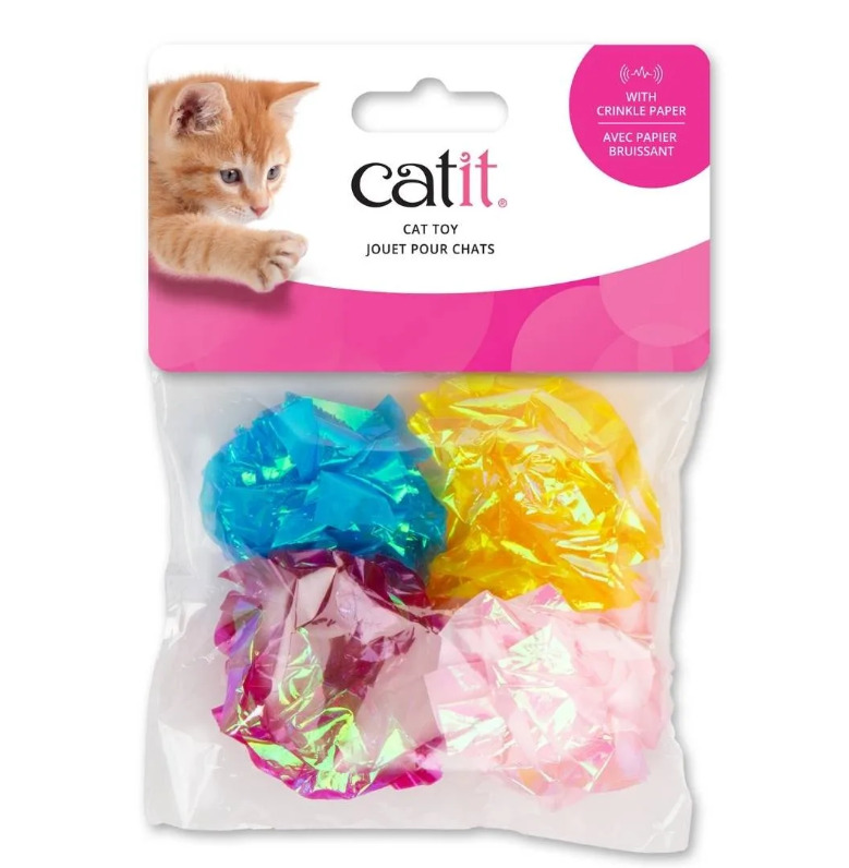 Hg43189 - Paquet de balle avec papier froissé pour chat - Catit