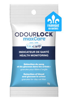 Sachets Maxcare à indicateur de santé en granules pour chat - Intersand