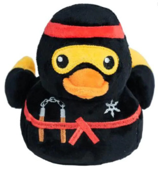 Peluche Quackie Chan pour chien - Fuzzyard