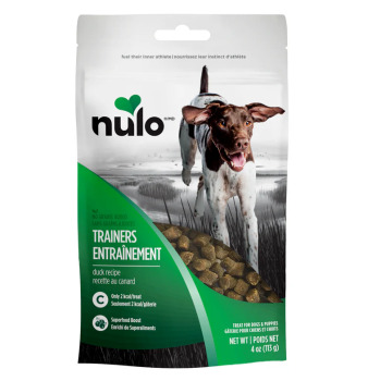 Gâteries d’entraînement sans grains au canard pour chiens - Nulo