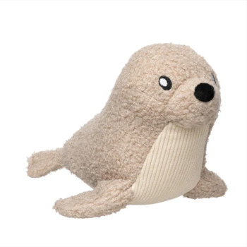 Peluche Life phoque beige pour chien - Fuzzyard