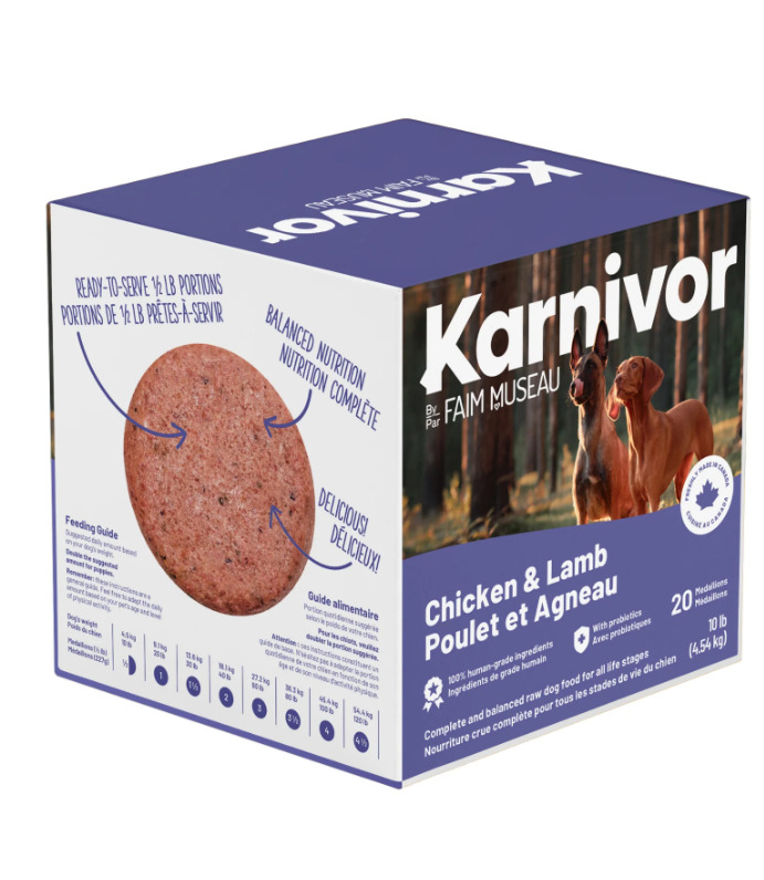 Fm359 - Nourriture crue au poulet et à l'agneau pour chiens - Karnivor