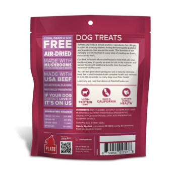 Jerky de boeuf et de champignon pour chiens - Plato