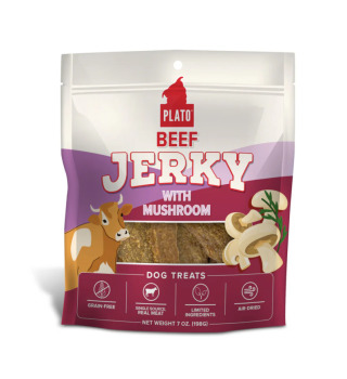 Jerky de boeuf et de champignon pour chiens - Plato