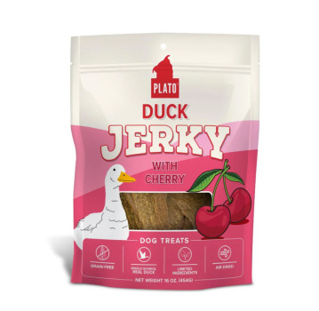 Jerky de canard et de cerise pour chiens - Plato