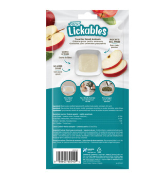 Tubes Lickables à la pomme pour petits animaux - Living World