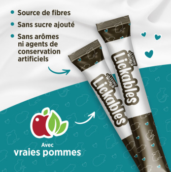 Tubes Lickables à la pomme pour petits animaux - Living World