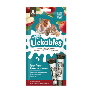 Tubes Lickables à la pomme pour petits animaux - Living World