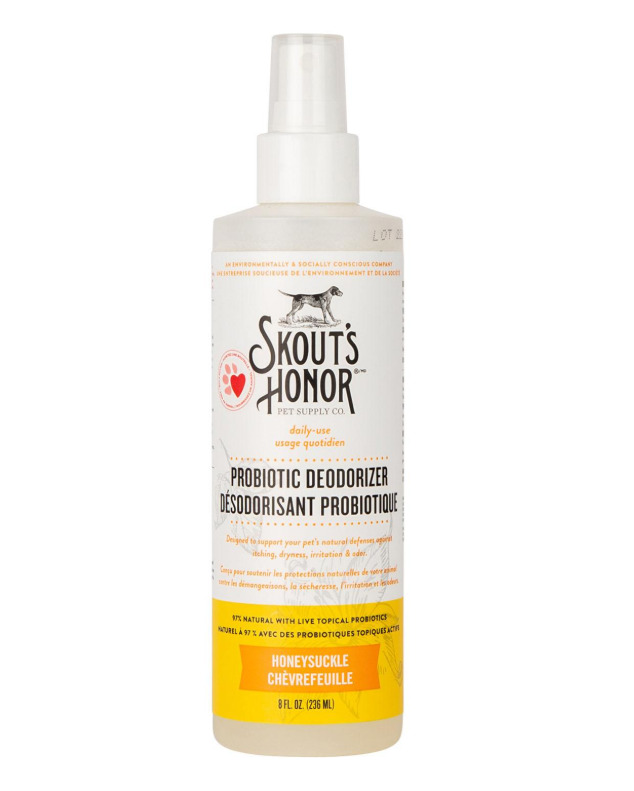 K45600 - Désodorisant avec probiotiques au parfum de chèvrefeuille pour chiens - Skout's Honor