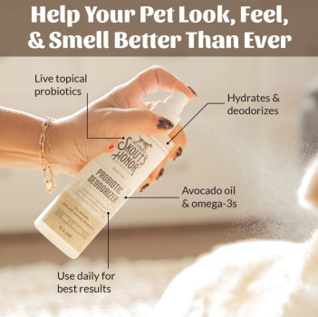 Désodorisant avec probiotiques au parfum des bois pour chiens - Skout's Honor
