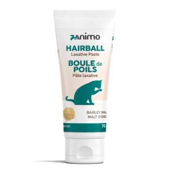 Pâte laxative contre les boules de poils avec malt d'orge à saveur de poulet pour chats - Zanimo