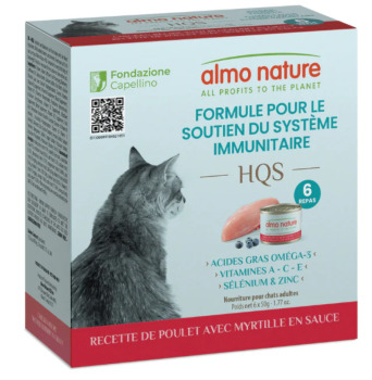 Conserve pour chat soutient immunitaire au poulet et bleuet - Almo nature