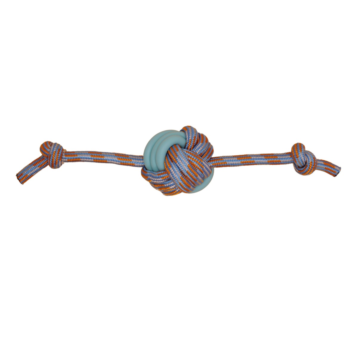 Bz03924 - Corde flottante avec balle orange et bleu pour chiens - Büd'z