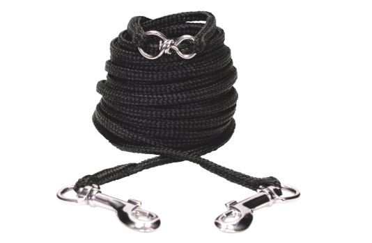 Câble d'attache en nylon noir pour chats - Catit