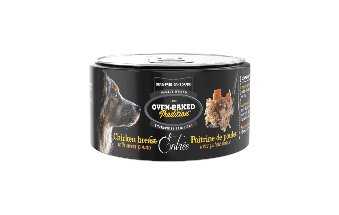 Ob715 - Conserve pour chiens sans grains entrée de poulet et patate douce - Oven-Baked Tradition