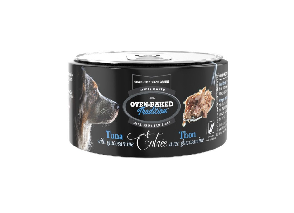 Ob717 - Conserve pour chiens sans grains entrée de thon et glucosamine - Oven-Baked Tradition