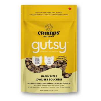 Gâteries Gutsy bouchées joyeuses au poisson blanc pour chats - Crumps' Naturals