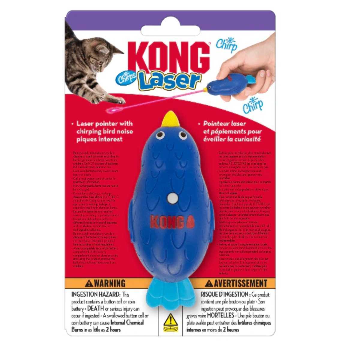 C0701 - Laser en forme d'oiseau pour chats - Kong