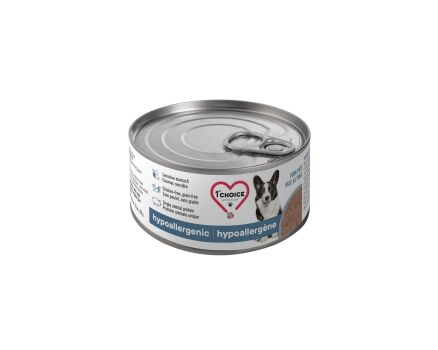 Nourriture en boîte en pâté hypoallergène de porc sans grain pour chiens - 1st Choice