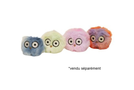 Balles hibou colorées remplies d'herbe à chat pour chats - BüD'z