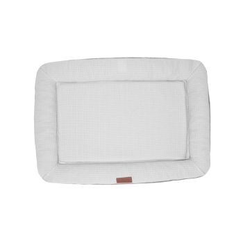 Lit plat réversible en mousse mémoire gris boréal pour chiens - Büd'z