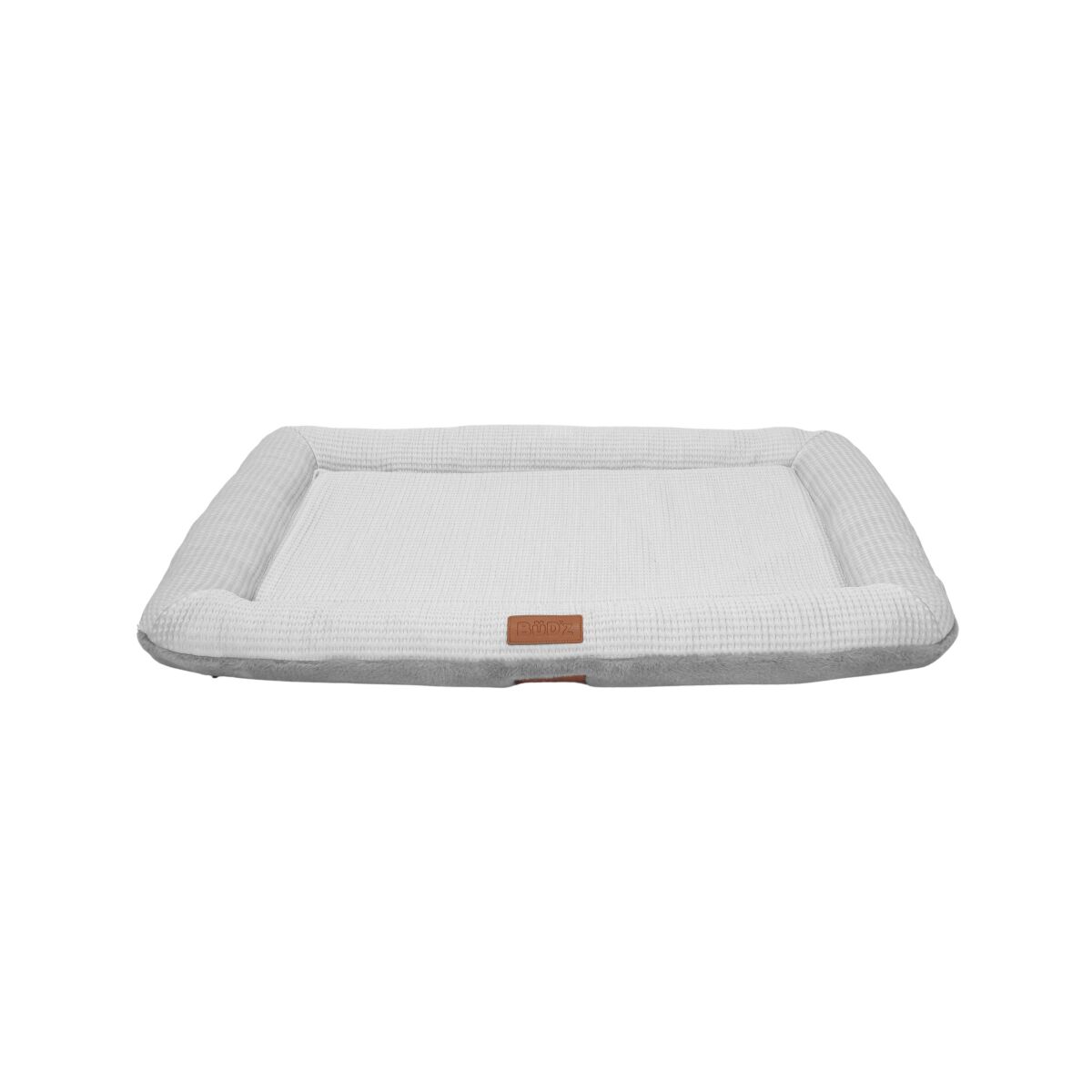 Bz05011 - Lit plat réversible en mousse mémoire gris boréal pour chiens - Büd'z
