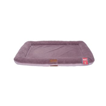 Lit plat réversible en mousse mémoire rose mauve pour chiens - Büd'z