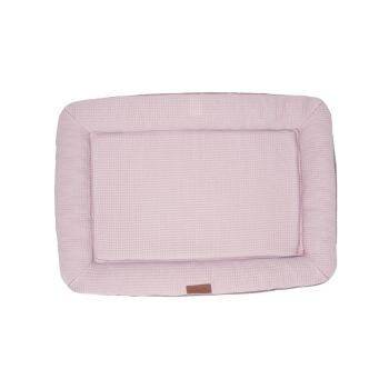 Lit plat réversible en mousse mémoire rose mauve pour chiens - Büd'z