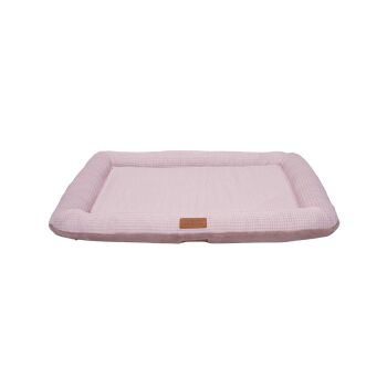 Lit plat réversible en mousse mémoire rose mauve pour chiens - Büd'z