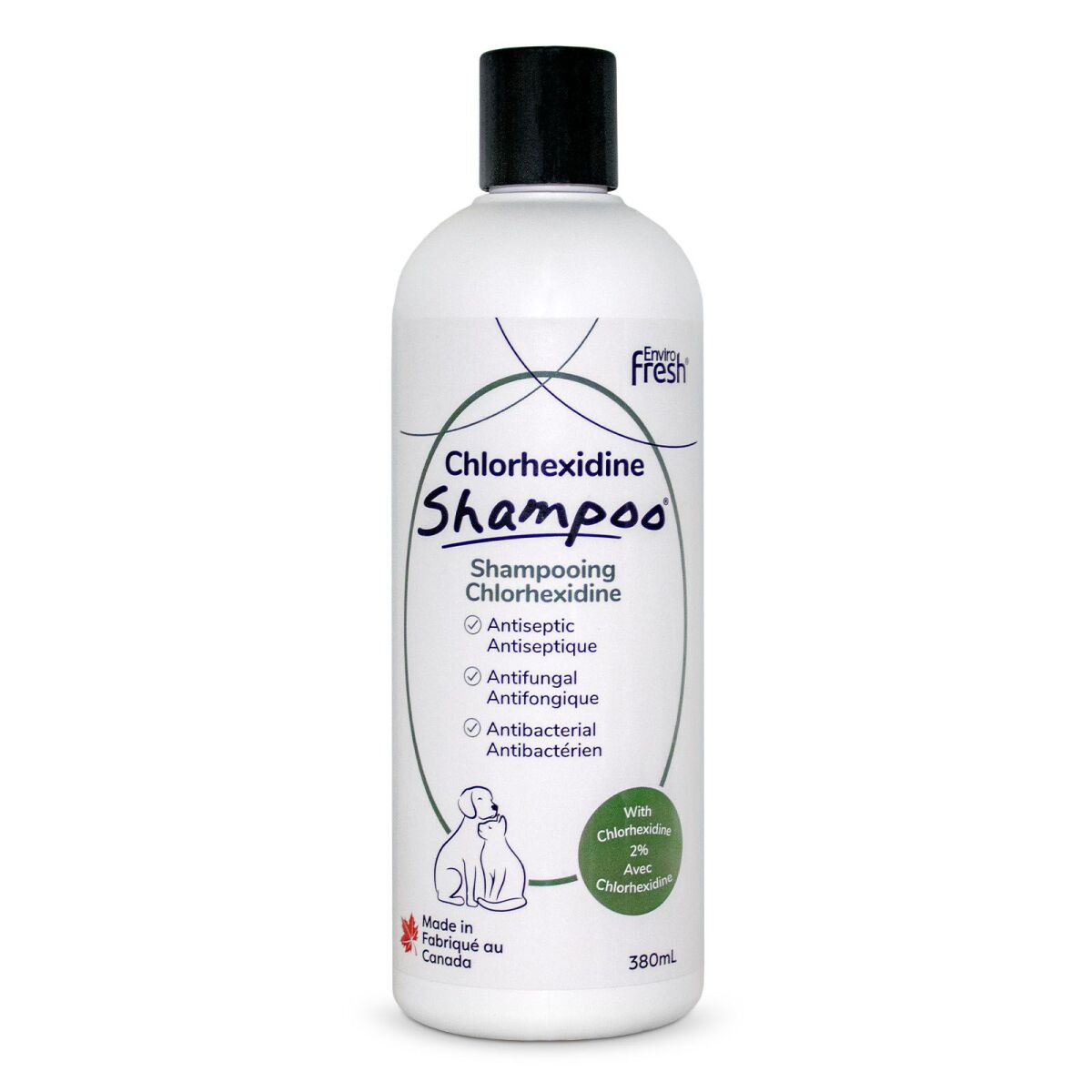 Ga2110 - Shampoing anti démangeaisons à la chlorhexidine 2% pour animaux - Envirofresh