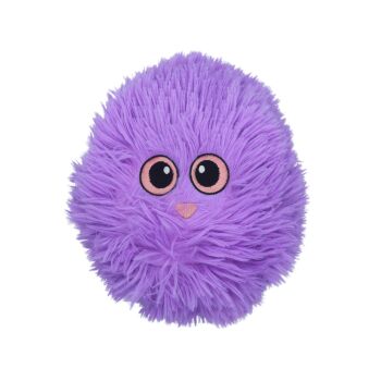 Grosse balle joufflue en peluche mauve pour chiens - Büd'z