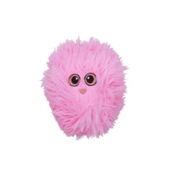 Petite balle joufflue en peluche rose pour chiens - Büd'z