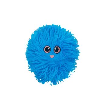 Petite balle joufflue en peluche bleue pour chiens - Büd'z
