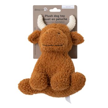 Peluche en forme de vache pour chiens - Dexypaws