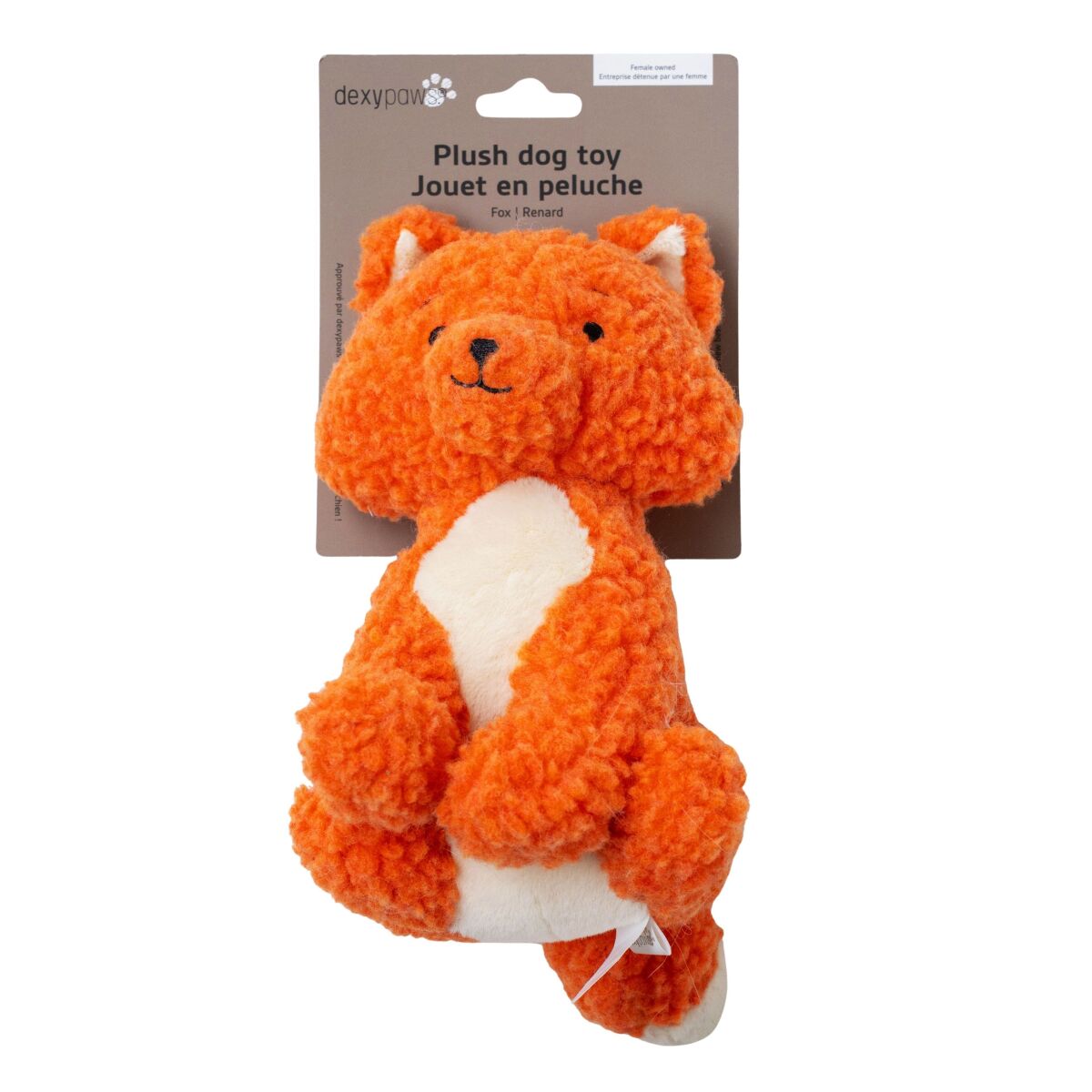 Ga42004 - Peluche en forme de renard pour chiens - Dexypaws