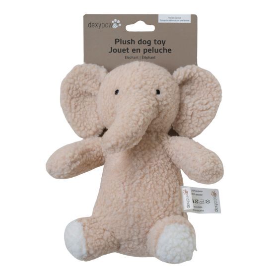 Ga42008 - Peluche en forme d'éléphant pour chiens - Dexypaws